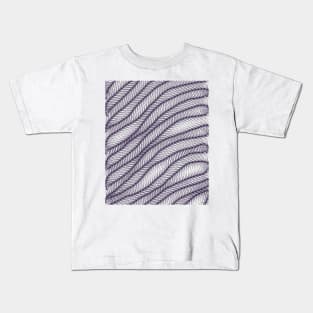 Feather pattern optical illusion Kids T-Shirt